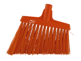 Hygiene 2914-7 Hoekbezem oranje harde lange schuine vezels - 1
