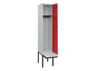 locker met bank,HxBxD 2120x400x815mm,1vak,vak B 400mm,cil.-slot - 2