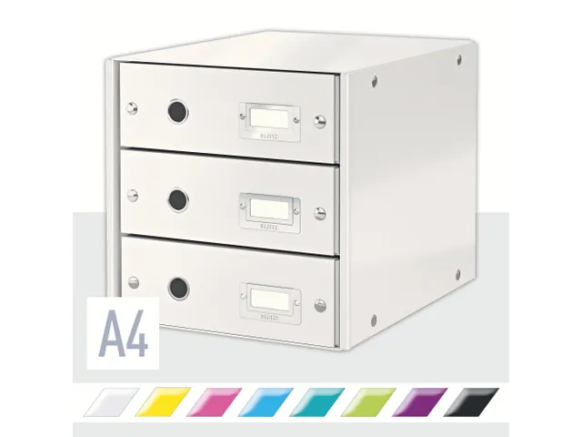Ladenbox 3 Laden Leitz Click & Store 3 Laden Wit 77% gerecycled karton