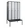 locker met bank,HxBxD 2120x1200x815mm,4vak,vak B 300mm,draaigrendel