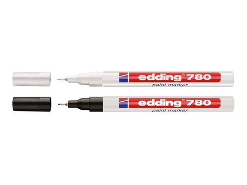 Viltstift edding 780 lakmarker rond zwart 0.8mm