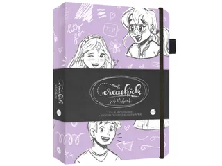 Schetsboek CreaChick Lilac 108 pagina's Hardcover - 1