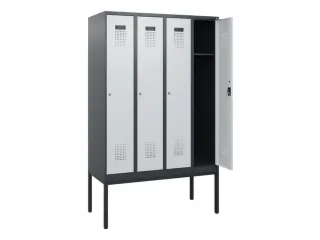 schoollocker,HxBxD 1950x1200x500mm,4vak,vak B 300mm,cil.-slot - 1