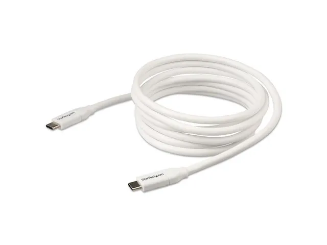 Usb-c Naar Usb-c Kabel 5a/100w Power Delivery M/m Wit 2 Meter Usb 2.0
