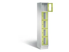 Lockerkast 1800x320x500mm 1x5 vakken Cilinderslot, Sokkel, RDS1108060