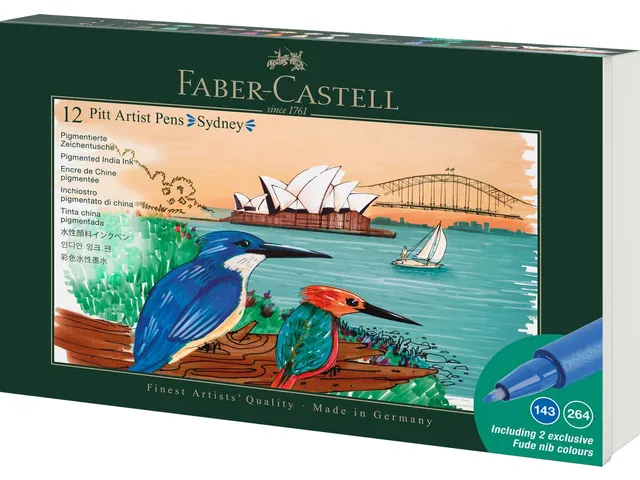 Tekenstift Faber-Castell Pitt Artist Pen Brush set 12 stuks Sydney