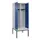 locker met bank,voor scheiding van kleding,HxBxD 2120x800x815mm,2vak