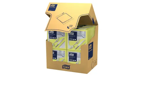 Tork 477910 Soft Dinnerservet Advanced Limoen 39x39cm