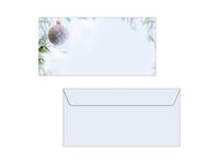 Kerst envelop Sigel Winter Mood druk binnenin 90gr DL (110x220mm) 50st