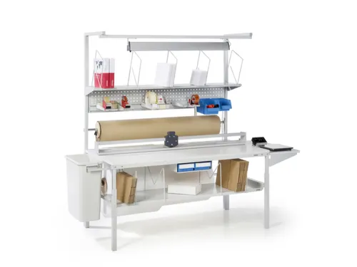 geperforeerde plaat,v. paktafel,HxB 255x1719mm,m. vakkenprofiel