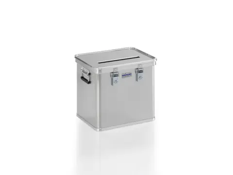 stembus,HxLxB 398x457x370mm,50l,wand aluminium aluminium-zilver