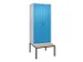 locker voor scheiding van kleding,HxBxD 2120x800x815mm,2vak