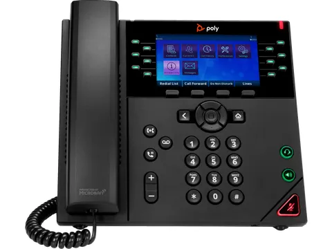 OBi VVX 450 12-lijns IP-telefoon met PoE-ondersteuning en voeding