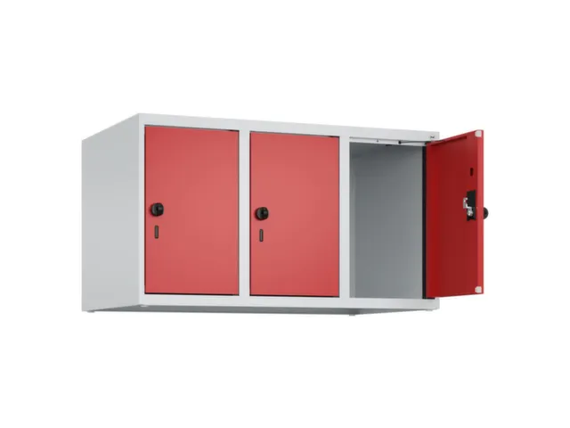 opzetkast,v. locker,3vak.,vak B 300mm,HxBxD 500x900x500mm,draaigrendel