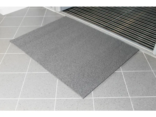 schoonloopmat,metergoed,HxB 14x1200mm,pvc-strop,grijs
