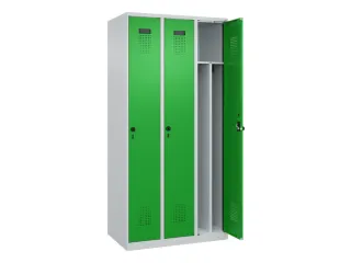locker voor scheiding van kleding,HxBxD 1850x900x500mm,3vak - 1