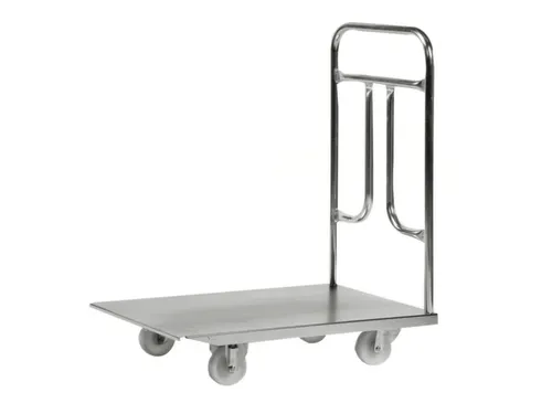 duwbeugelwagen,draagverm. 300kg,laadvl. LxB 805x510mm,staalplaat