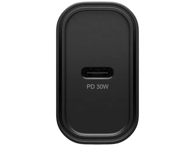 Standaard EU AC-adapter 30W - 1x USB-C 30W USB-PD zwart