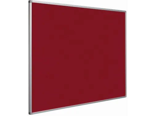 Prikbord Bulletin Rood 120x300cm Softline Profiel 16mm