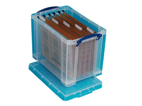 Hangmappenkoffer Opbergdoos 19 Liter Transparant