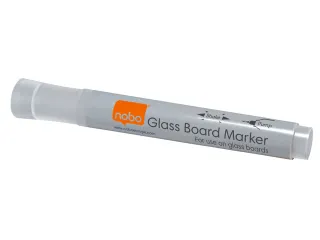 Viltstift Nobo glasbord wit 4 stuks - 1