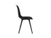 Chaise Visiteur 4 Pieds Noir Assise Coque Plastique Noir