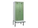 locker met bank,voor scheiding van kleding,HxBxD 2120x800x815mm,2vak