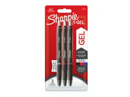 Gelschrijver Sharpie S-Gel Medium punt 0.7mm Blister 3 kleuren