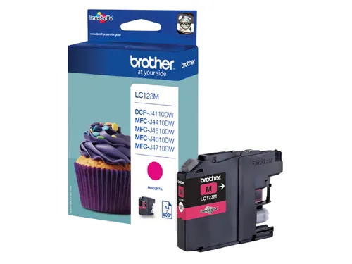 Inktcartridge Brother LC-123M rood