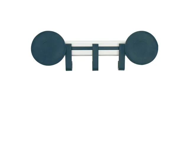 Pro-line Magnetische Wandkapstok 3 haken grijs zwart