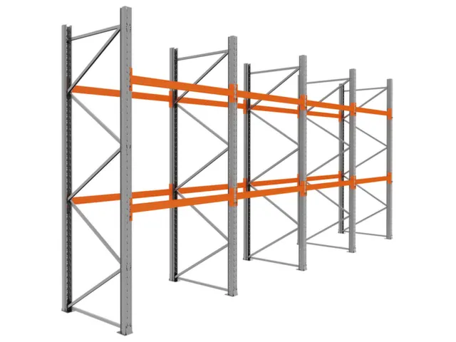 palletstelling,basis+3xaanbouw,HxBxD 3360x7800x1100mm,vakl. 3000kg