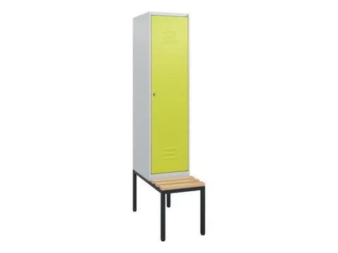 locker met bank,HxBxD 1950x400x815mm,1vak,vak B 400mm,cil.-slot