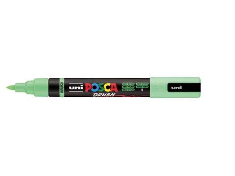 Paintmarker Uni POSCA PC-5BR brushpunt M lichtgroen