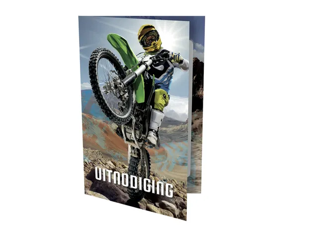 Uitnodiging Motorcross 9x14cm