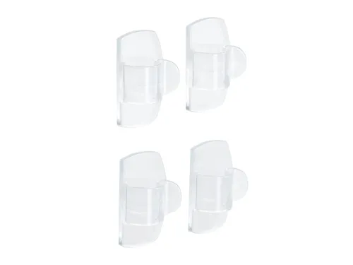 Kabelklem Command rond incl bevestigingsstrips transparant 4 stuks