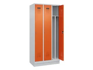 locker voor scheiding van kleding,HxBxD 1950x900x500mm,3vak - 1