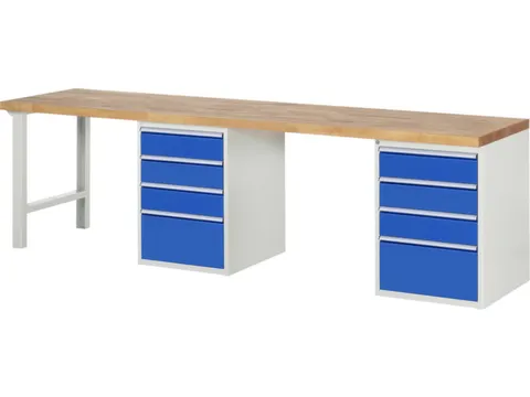 werkbank,HxBxD 890x3000x700mm,beukblad,draagverm. 750kg