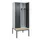 locker met bank,voor scheiding van kleding,HxBxD 2120x800x815mm,2vak