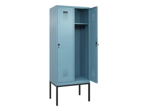 locker,HxBxD 2120x800x500mm,2vak,vak B 400mm,draaigrendel