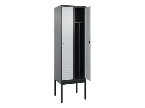 locker voor scheiding van kleding,HxBxD 2120x600x500mm,2vak
