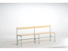 omkleedbank,HxLxD 770x1500x375mm,houten lijst,frame staal RAL7035