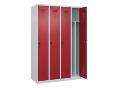 locker voor scheiding van kleding,HxBxD 1850x1200x500mm,4vak