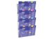 Folderhouder Europel 4x A4 wand liggend koppelbaar transparant - 2
