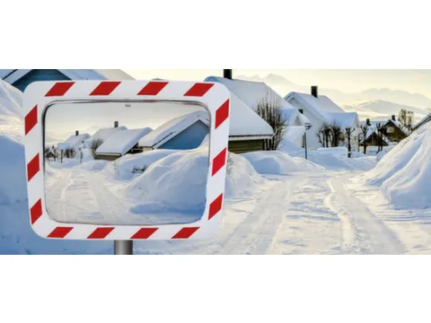 verkeersspiegel,HxB 756x956mm,max. zichtbreedte 20m,spiegel RVS