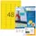 HERMA 4544 Gekleurde etiketten A4 45,7x21,2mm Geel 4800 stuks