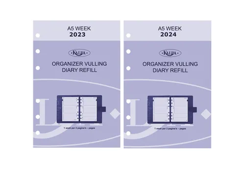 Agendavulling 2027 Kalpa A5 7dagen/2pagina's