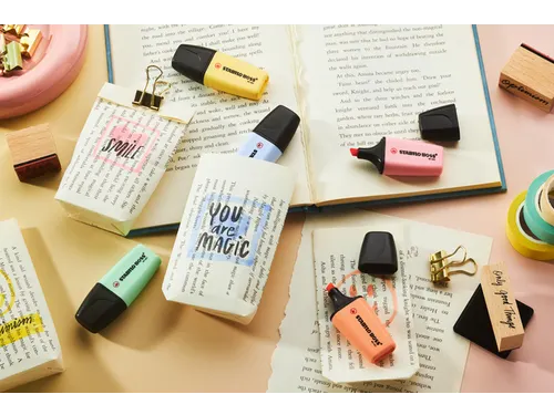 Markeerstift STABILO BOSS mini pastel assorti 6 stuks