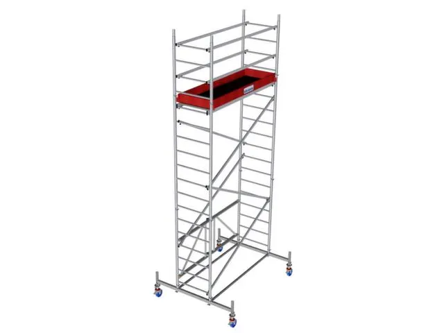 vouwsteiger,werk H 5,8m,steiger H 5m,platform BxD 2000x600mm,aluminium