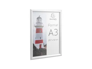 Wand poster lijst A3 aluminium/kristal - 14