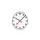 Wandklok Nextime 19cm Geborsteld Aluminium Station streepaanduiding